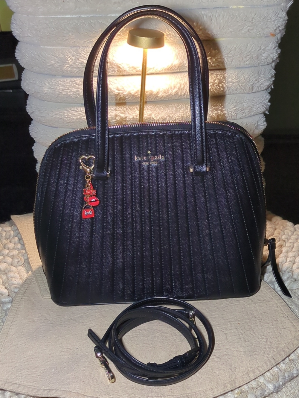 Kate Spade Patterson Drive Quilted Leather Dome Satchel NOW ONLY $125
